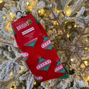 Festive Red and Green Christmas Socks